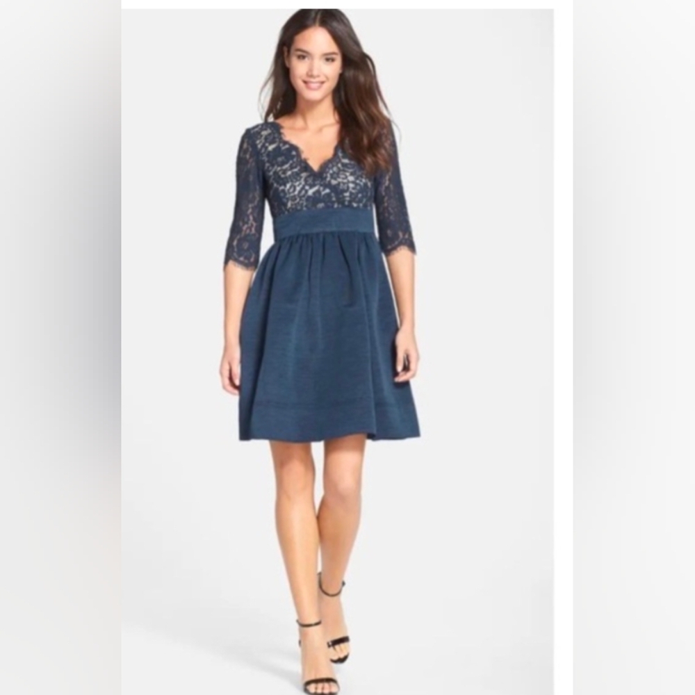 Eliza J. Blue dress
